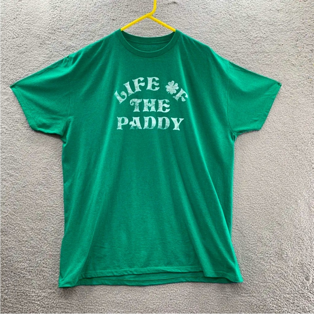 Sonoma Unisex St Patrick's Day Green Graphic T-shirt Life Of The Paddy Logo XXL